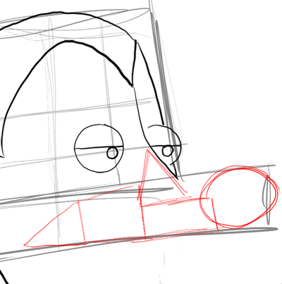 Step 8 Drawing Kowalski from Penguins of Madagascar