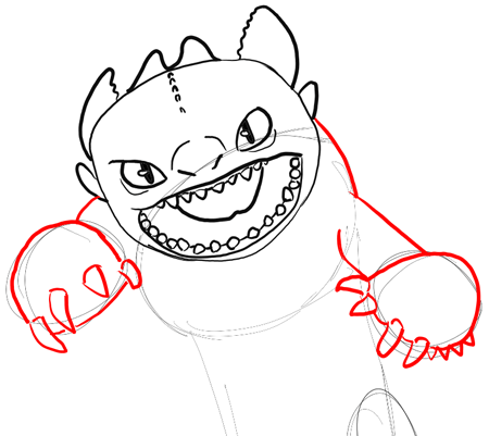 Step 9 Drawing Toothless Night Fury Dragon Lesson