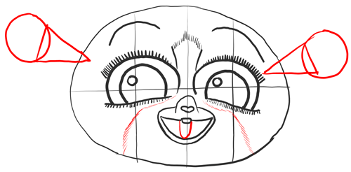 Step 10 - Drawing Mort from Penguins of Madagascar in Easy Steps
