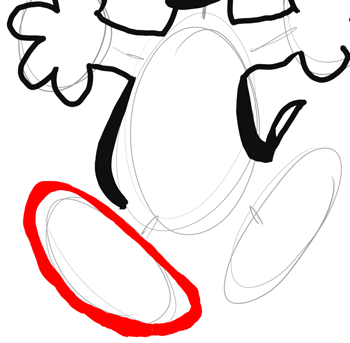 Step 10 - Drawing Snoopy the Beagle Dog Easy Instructions