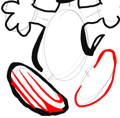 Step 11 - Drawing Snoopy the Beagle Dog Easy Instructions