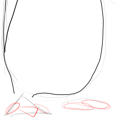 Step 13 Drawing Kowalski from Penguins of Madagascar