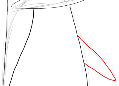 Step 15 Drawing Kowalski from Penguins of Madagascar