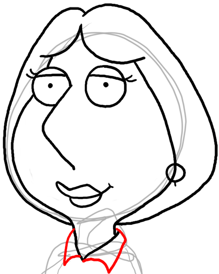 Step 15 Drawing Lois Griffin from Family Guy