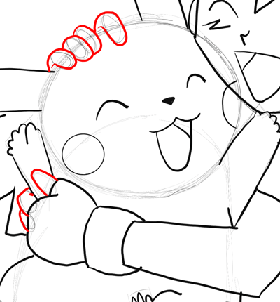 Step 19 Ash Hugging Pikachu Pokemon Drawing Tutorial for Kids