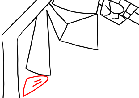 Step 20 Drawing Grim from Grim Adventures of Billy and Mandy