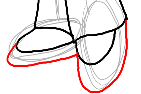 Step 29 Drawing Lois Griffin from Family Guy
