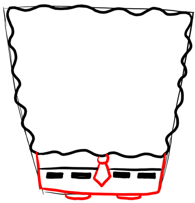 Step 3 Drawing Insane Spongebob Squarepants Lesson