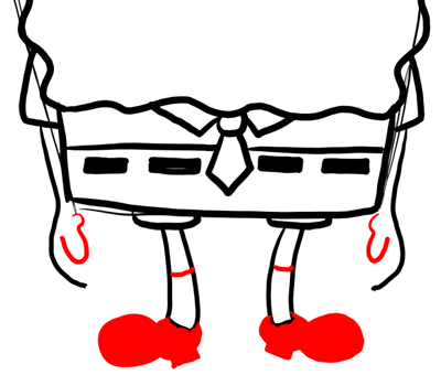 Step 6 Drawing Insane Spongebob Squarepants Lesson
