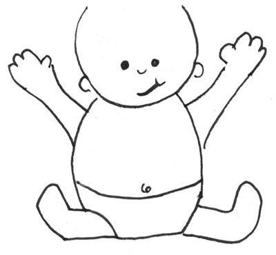 Step 6 Drawing Simple Cartoon Baby with Easy Drawing Lesson for Kids