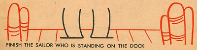 Step 5 for Drawing Sailors on the Sea
