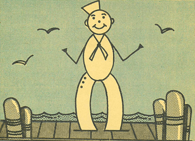 Drawing a Finished Sailor on the Ocean Tutorial