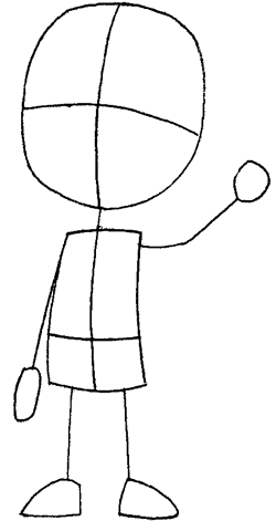 Step 3 Drawing Baljeet from Phineas and Ferb Tutorial