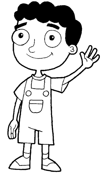 Step 7 Drawing Baljeet from Phineas and Ferb Lesson
