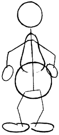 Step 2 : How to Draw Cartoon Old Farmer Man Step 2 : How to Draw Cartoon Old Farmer Man