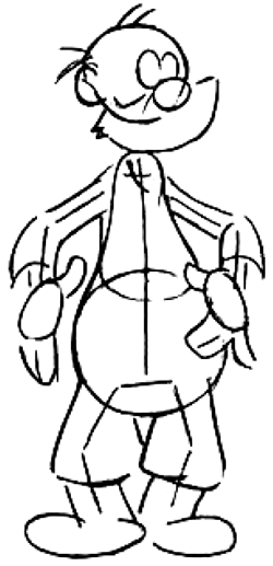 Step 3 : How to Draw Cartoon Old Farmer Man Step 3 : How to Draw Cartoon Old Farmer Man