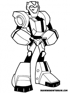 Bublebee Transformers Coloring Book Page Printable Printout