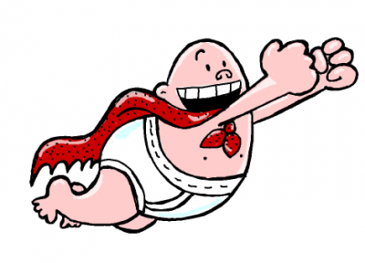 finished-color-Captain-Underpants Finished Colored Drawing of Captain Underpants Flying