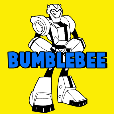 How to Draw BumbleBee from Transformers with Step by Step Drawing Tutorial for Kids