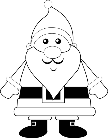 A Finished Simple Cartoon Drawing of Santa Clause for Christmas A Finished Simple Cartoon Drawing of Santa Clause for Christmas