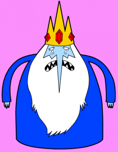 Finished Drawing of the Ice King from Adventure Time Cartoon