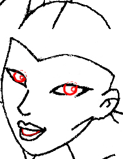 Drawing Wonder Woman's Face and Head Part 3