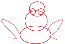 02-frog Drawing the Frog step 2