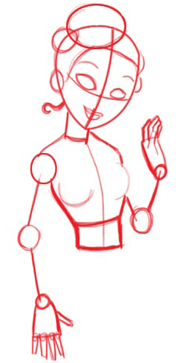 02.2-princess Step 6 Drawing Disneys Princess Tiana and the Frog