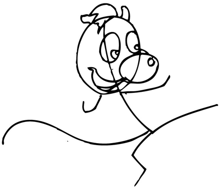 05-skunk-fu Step 5 : Drawing Skunk from Skunk Fu with Easy Step by Step Lesson