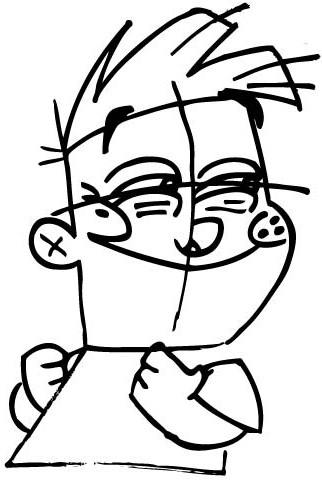 10 Step 10 : Drawing Adam Lyon with Step by Step Lesson for Kids