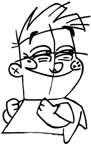 11 Step 11 : Drawing Adam Lyon with Step by Step Lesson for Kids