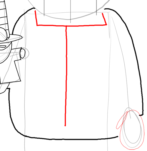 13-mr-garrison Step 13 : Drawing Mr. Garrison and Puppet Mr. Hat Step by Step