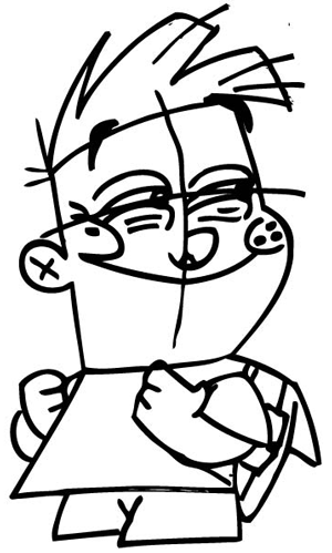 13 Step 13 : Drawing Adam Lyon with Step by Step Lesson for Kids