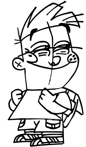 15 Step 15 : Drawing Adam Lyon with Step by Step Lesson for Kids