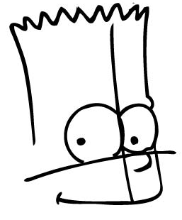 5 Step 5 : Drawing Bart Simpson from The Simpsons