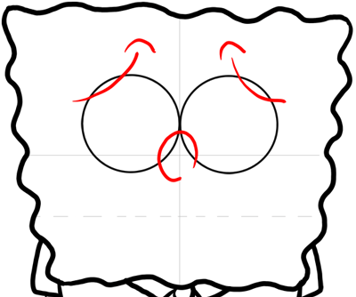 9spongebob-depressed Step 9 : Drawing Terrified Spongebob Squarepants Easy Lesson for Kids