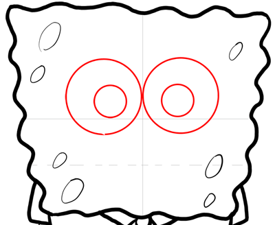 9spongebob-depressed Step 9 : How to Draw Mischievous Spongebob Squarepants with the Giggles Lesson