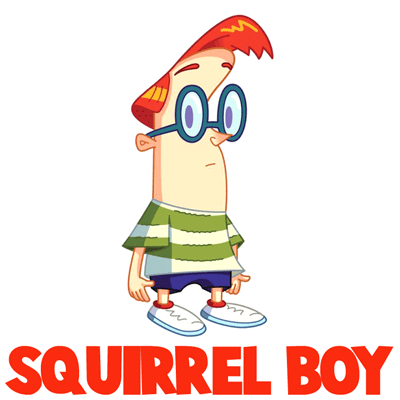 How to Draw Andy Johnson from Squirrel Boy in Easy Steps Drawing Tutorial