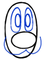 Step02 Step 2 : Drawing Sylvester Cat from Looney Tunes Step by Step Drawing Tutorial