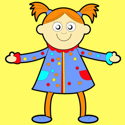 baby-doll-in-color How to Draw Baby Dolls with Easy Step by Step Drawing Tutorial