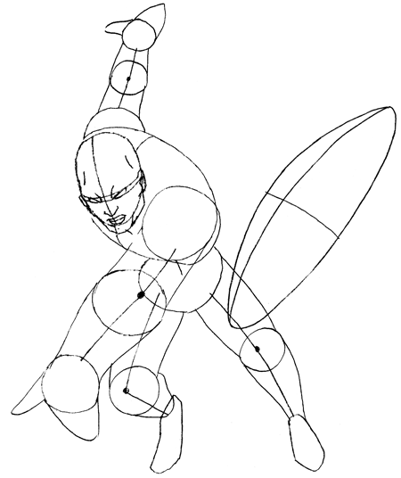 capt-america03b Step 3b : Drawing Marvels Captain America Step by Step Tutorial