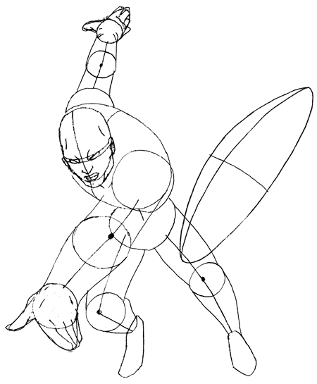 capt-america03c Step 3c : Drawing Marvels Captain America Step by Step Tutorial