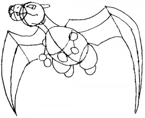 charizard6 Step 6 : Drawing Charizard from Pokemon with Easy lessons for kids