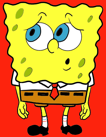 colorized-scared-spongebob How to Draw Scared Spongebob Squarepants Step by Step Drawing Tutorial