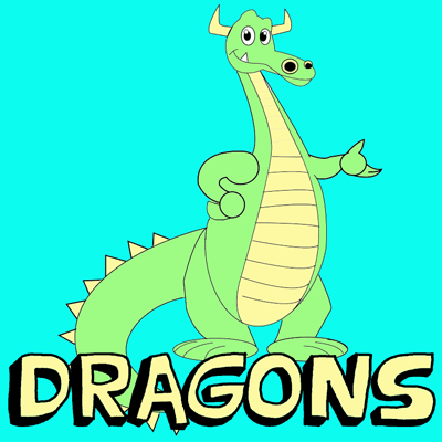 How to Draw Cute Cartoon Dragons With Easy Step by Step Drawing Tutorial