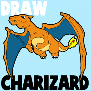 How to Draw Charizard from Pokemon with Step by Step Drawing Tutorial