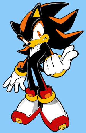 finished-colorized-shadow Finished Drawing of Shadow the Hedgehog from Sonic