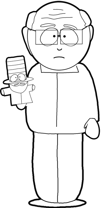 finished-mr-garrison How to Draw Mr. Garrison from South Park in Easy Steps Drawing Tutorial