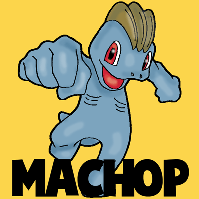 How to Draw Machop from Pokemon with Easy Step by Step Drawing Tutorial
