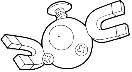 magnemite-07 Step 7 : Drawing Magnemite from Pokemon with Easy Steps Lesson